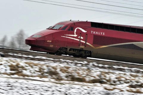 Một tàu thuộc hệ thống tàu cao tốc Thalys. (Nguồn: AFP)