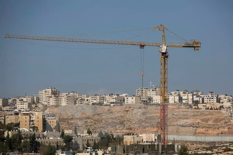 Công trình xây dựng khu định cư của Israel ở Pesqat Zeev phía Bắc Jerusalem, Khu Bờ Tây. (Nguồn: EPA/TTXVN)