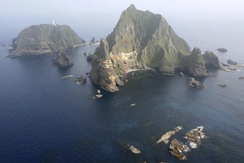 Quần đảo mà Hàn Quốc gọi là Dokdo còn Nhật Bản gọi là Takeshima. (Nguồn: Dokdo-takeshima.com)