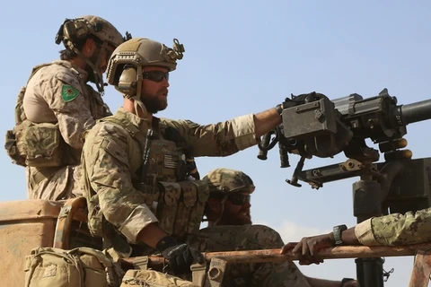 Thành viên liên minh quân sự do Mỹ đứng đầu chống lại nhóm Nhà nước Hồi giáo (IS) tự xưng. (Nguồn: AFP)