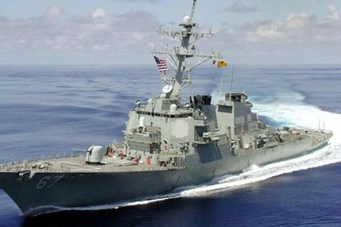 Tàu khu trục USS Cole. (Nguồn: Fox News)
