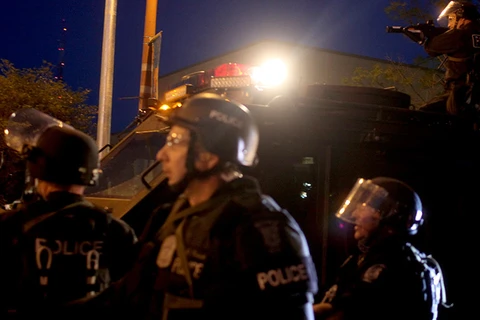 Cảnh sát Mỹ tại hiện trường vụ xả súng. (Nguồn: Reuters)