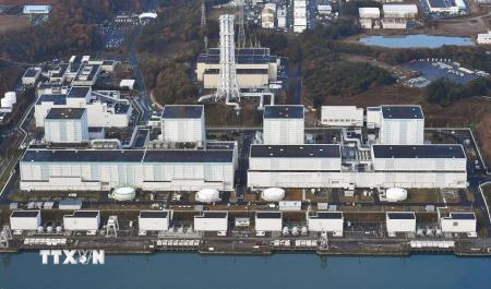 Toàn cảnh nhà máy điện hạt nhân Fukushima Daiichi ở Đông Bắc Nhật Bản. (Nguồn: Kyodo/TTXVN)