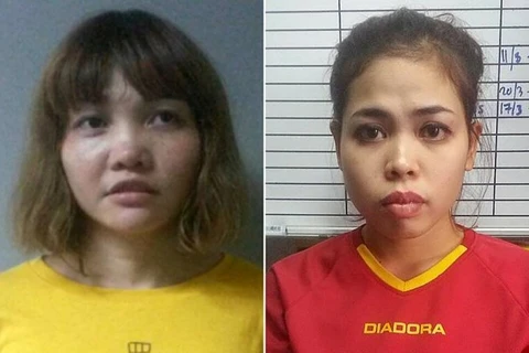 Hai nữ nghi phạm sát hại Kim Jong Nam (Nguồn: Cảnh sát Hoàng gia Malaysia)