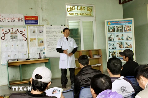 Một hoạt động trong dự án 'Quỹ Toàn cầu phòng, chống HIV/AIDS tại Việt Nam.' (Nguồn: TTXVN)