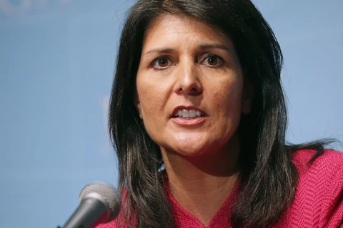 Đại sứ Mỹ tại Liên hợp quốc Nikki Haley. (Nguồn: The Huffington Post)