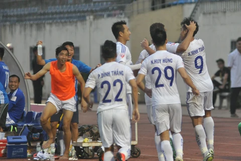Các cầu thủ Quảng Nam FC. (Nguồn: Thể thao & Văn hóa)