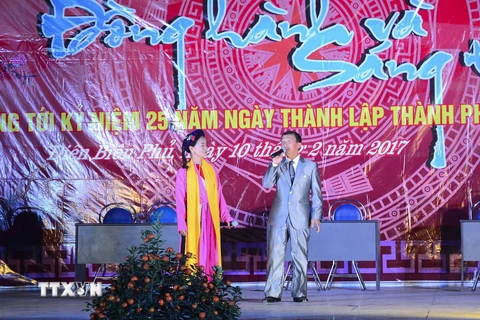 Một hoạt động của Hội Văn học Nghệ thuật tỉnh Điện Biên. (Nguồn: TTXVN)