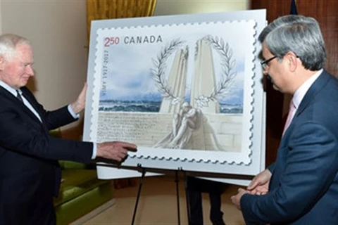 Mẫu tem được phát hành tại Canada. (Nguồn: Canada Post)