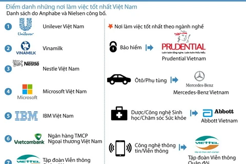 Những nơi làm việc tốt nhất Việt Nam