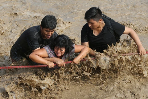 Lũ lụt ở Peru. (Nguồn: Reuters)