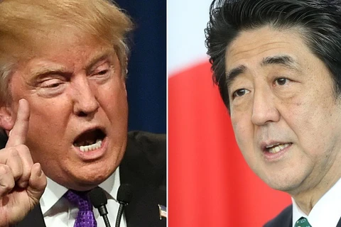 Thủ tướng Nhật Bản Shinzo Abe và Tổng thống Mỹ Donald Trump. (Nguồn: CNBC.com)