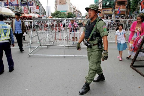 Cảnh sát Campuchia. (Nguồn: Phnompenhpost.com)