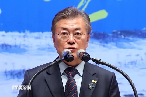 Tân Tổng thống Hàn Quốc Moon Jae-in. (Nguồn: Yonhap/TTXVN)