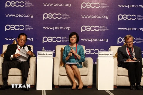 Cuộc họp Hội đồng hợp tác kinh tế Thái Bình Dương (PECC). (Ảnh: Văn Điệp/TTXVN)