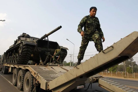 Xe tăng của Thái Lan. (Nguồn: Reuters)