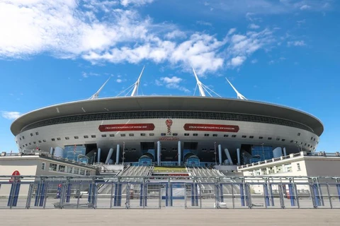 Sân vận động Saint-Petersburg, nơi diễn ra trận đấu giữa đội tuyển Nga và đội tuyển New Zealand. (Nguồn: Getty Images)