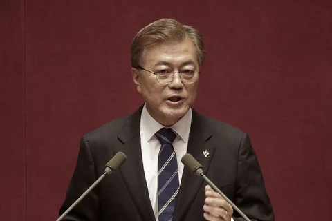  Tổng thống Hàn Quốc Moon Jae-in. (Nguồn: Washington Times)