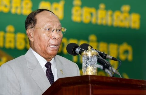 Chủ tịch Quốc hội Campuchia Heng Samrin. (Nguồn: Phnompenhpost.com)