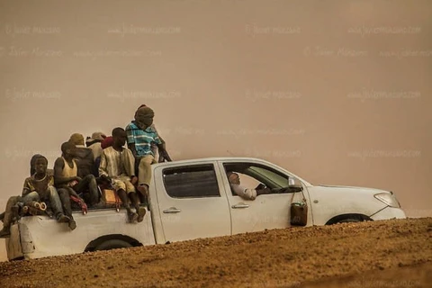 Người di cư tại sa mạc ở Niger. (Nguồn: Getty Images)