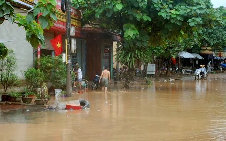Yên Bái: Nhiều khu vực bị ngập cục bộ, một người bị thương