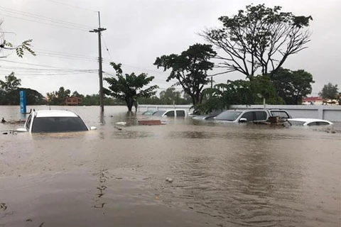 Ngập lụt tại Thái Lan. (Nguồn: Bangkok Post)