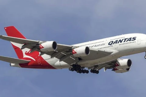 Một máy bay của Hãng hàng không Qantas Airways. (Nguồn: Theaustralian.com.au)
