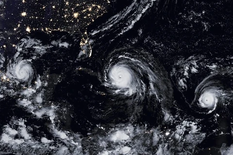 Hình ảnh về cơn bão Jose. (Nguồn: Getty Images)