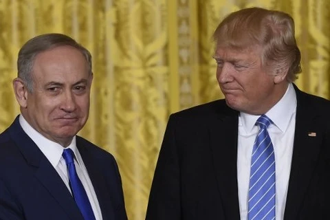 Thủ tướng Israel Benjamin Netanyahu và Tổng thống Mỹ Donald Trump. (Nguồn: Times of Israel)