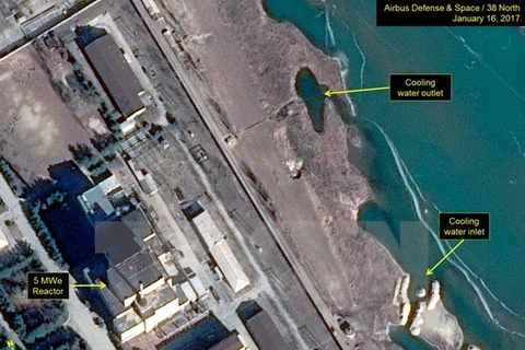 Cận cảnh lò phản ứng hạt nhân số 5 của Triều Tiên tại cơ sở Yongbyon ngày 16/1. (Nguồn: 38 North)