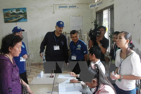 Cử tri Campuchia bỏ phiếu bầu cử Quốc hội. (Ảnh minh họa. Nguồn: TTXVN)