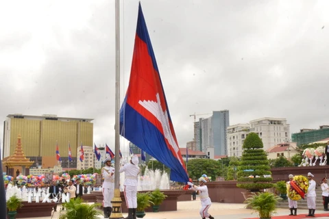 Quang cảnh buổi lễ. (Ảnh: Minh Hưng-Chanh Đa/TTXVN)