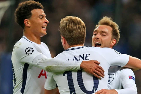 Christian Eriksen, Dele Alli và Harry Kane. (Nguồn: Getty Images)