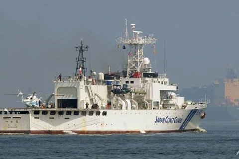 Tàu của Lực lượng bảo vệ bờ biển Nhật Bản, (Nguồn: AFP)
