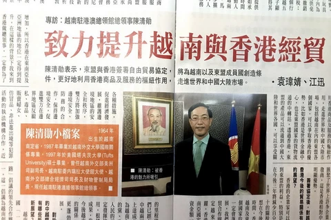 Bài phỏng vấn tân Tổng Lãnh sự Việt Nam tại Hong Kong và Macau Trần Thanh Huân. (Ảnh: Hoài Nam/Vietnam+)