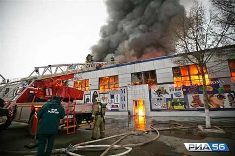 Hiện trường vụ cháy. (Nguồn: ria56.ru)