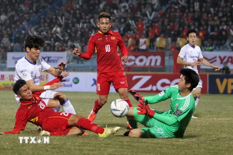 Một trận đấu của đội tuyển U23 Việt Nam. (Nguồn: TTXVN)