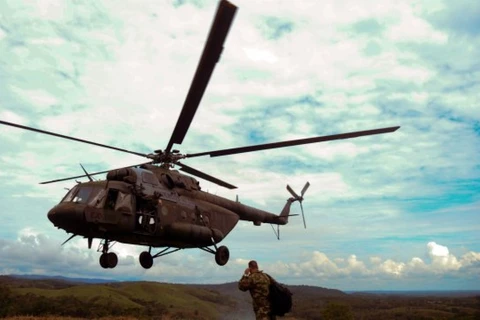 Một máy bay trực thăng MI-17 của quân đội Colombia. (Nguồn: AFP)