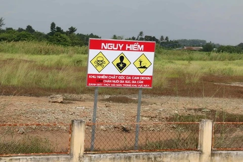Khu vực ô nhiễm chất độc dioxin tại sân bay Biên Hòa. (Ảnh: Sỹ Tuyên/TTXVN) 