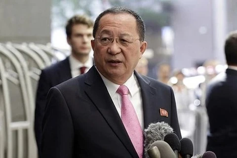 Ngoại trưởng Triều Tiên Ri Yong-ho. (Nguồn: AP)