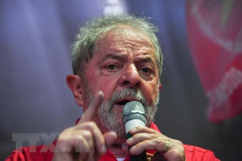 Cựu Tổng thống Brazil Luiz Inacio Lula da Silva tại một sự kiện ở thành phố Rio de Janeiro ngày 12/8. (Nguồn: AFP/TTXVN)