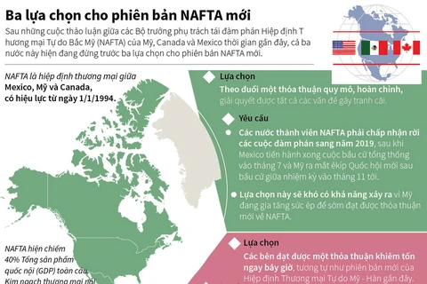 Ba lựa chọn cho phiên bản NAFTA mới.