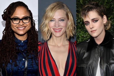 Các giám khảo Ava DuVernay (trái), Cate Blanchett (giữa) và Kristen Stewart (phải). (Nguồn: REX)