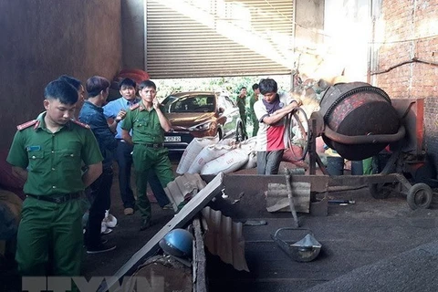 Vụ chế biến càphê bẩn tại cơ sở của bà Nguyễn Thị Thanh Loan bị cơ quan chức năng tỉnh Đắk Nông phát hiện. (Ảnh: TTXVN)