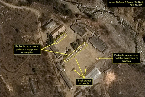 Bãi thử hạt nhân Punggye-ri được cho là đã đóng cửa sau tuyên bố của ông Kim Jong-un. (Nguồn: AP)