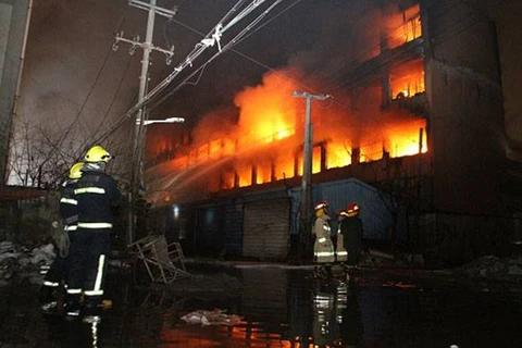 Hiện trường vụ hỏa hoạn. (Nguồn: dailytimes.com.pk)