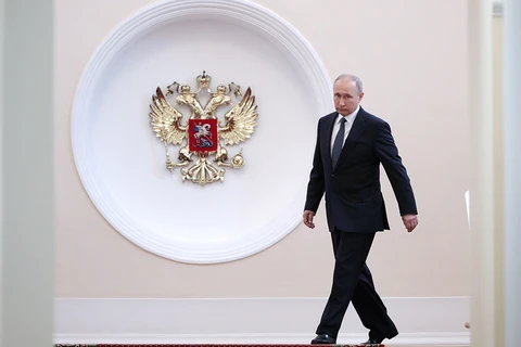 Tổng thống Nga Putin đến lễ nhậm chức nhiệm kỳ 4. (Nguồn: TASS)