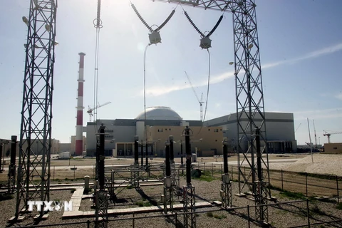 Toàn cảnh nhà máy điện hạt nhân Busher ở miền nam Iran ngày 26/2/2006. (Nguồn: AFP/TTXVN)