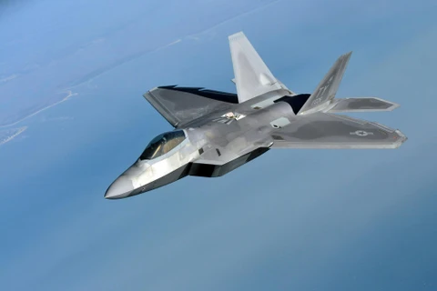 Máy bay tàng hình F-22. (Nguồn: The Aviationist)