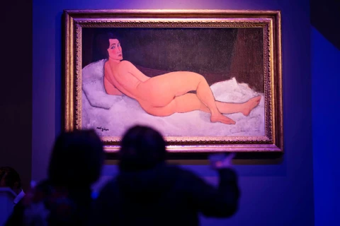 Bức tranh người đàn bà khỏa thân mang tên Nu couche (sur le cote gauche) của danh họa người Italy Amedeo Modigliani. (Nguồn: New York Times)